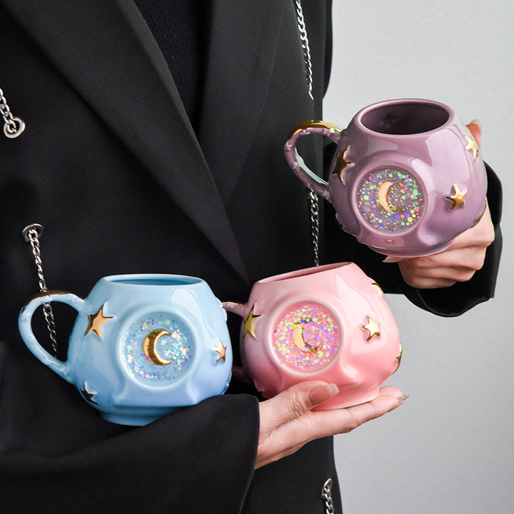 Ceramic Good-looking Bright Starry Sky Mug