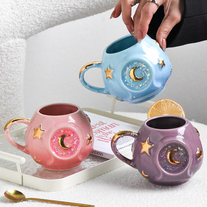 Ceramic Good-looking Bright Starry Sky Mug