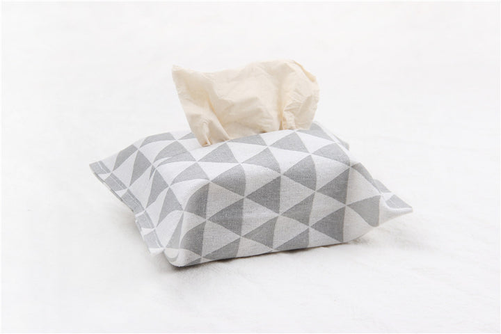 Cotton linen tissue box