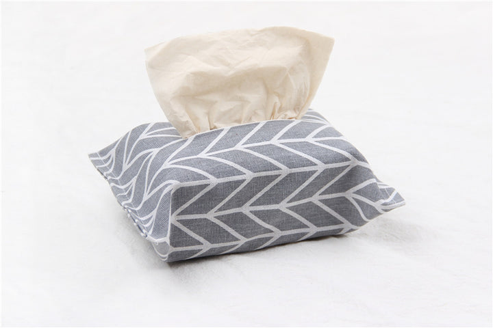 Cotton linen tissue box