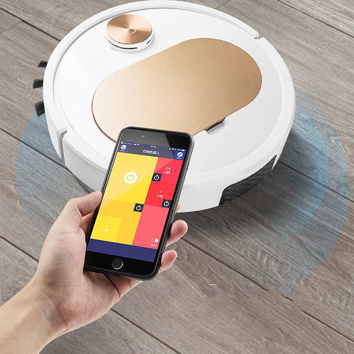 Smart Robot Vacuum Cleaner with Mobile App Control and Automatic Dust Removal