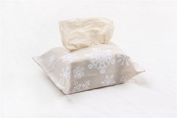 Cotton linen tissue box