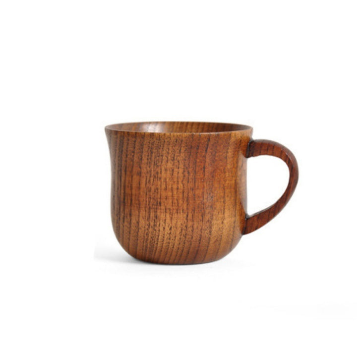 Natural Wood Cup Primitive Handmade Spruce Wooden Cup Breakfast Beer Milk Drinkware