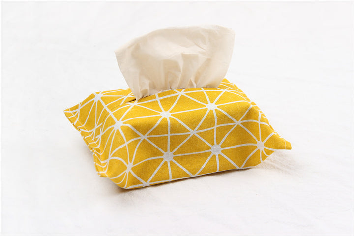 Cotton linen tissue box