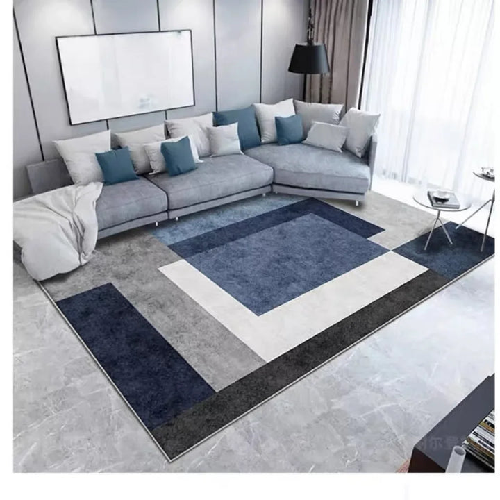 Nordic Simple Crystal Velvet Carpet Living Room Dirt Resistant Bedroom Sofa Coffee Table Mat Bedroom Bedside Non-Slip Mat