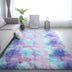 VIKAMA Silk Wool Rugs Children's Room Living Room Bedroom Tie-Dye Non-Slip Washable Machine Washable Carpet Mats