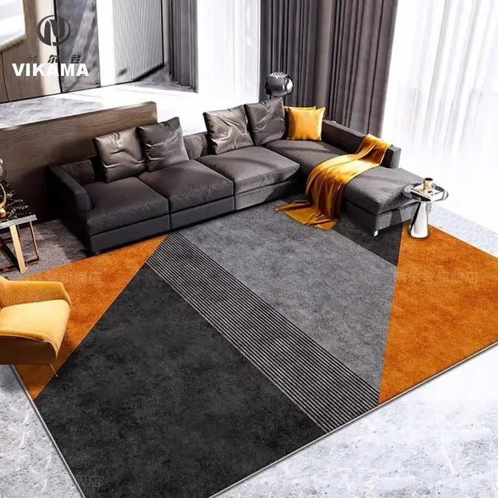 Nordic Simple Crystal Velvet Carpet Living Room Dirt Resistant Bedroom Sofa Coffee Table Mat Bedroom Bedside Non-Slip Mat