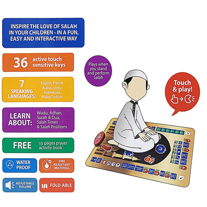 Interactive Islamic Educational Prayer Mat for Children